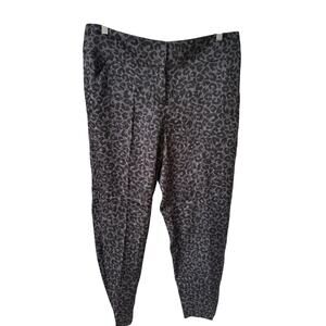 Ann Taylor Animal Print Dress Pants 10